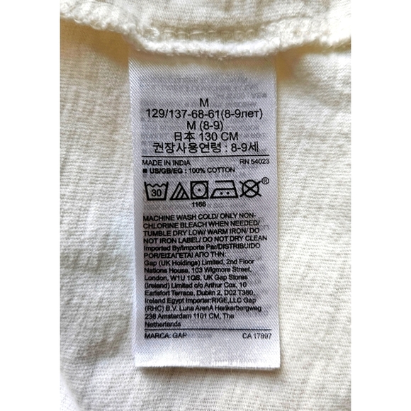 FREE WHEN ADDED TO BUNDLE Gap Girls Irganic Cotton Long Sleeve Tee - Picture 6 of 7